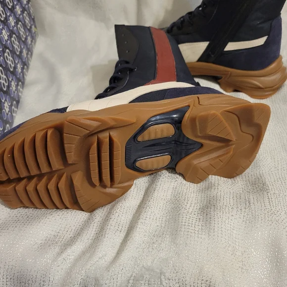 Puma palomo mens size 9 new Navy and Red High-Top Sneakers - Picture 2 of 11